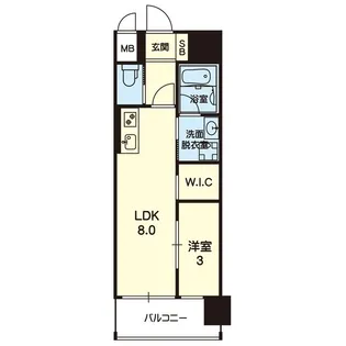 Queensbridge Houses【11階】の間取り