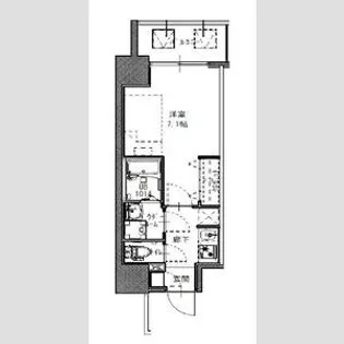 S-RESIDENCE福島玉川Uno【3階】の間取り