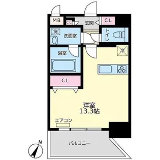 ウェルカーサ横浜中央【3階】の間取り