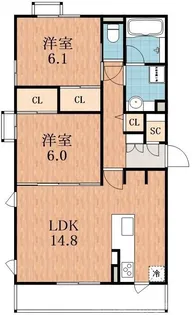 CIELO AZUL【2階】の間取り