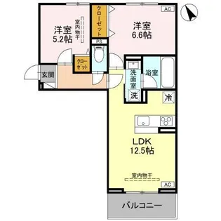 (仮)平松3丁目PJ A【2階】の間取り