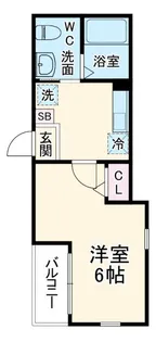 ハーミットクラブハウス日吉II【2階】の間取り