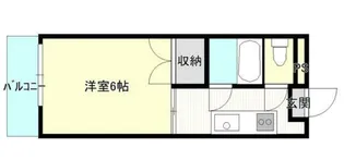 シティーコーポ【1階】の間取り