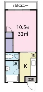 ハイツ太陽【2階】の間取り
