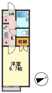 東京都江戸川区春江町3【アパート】の間取り