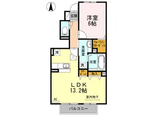 広島県三次市三次町【アパート】の間取り