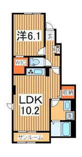 カーサ・フォーリスト【1階】の間取り