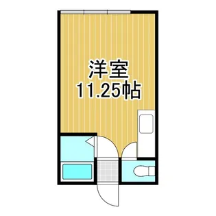 ハイツリバーサイドII【1階】の間取り