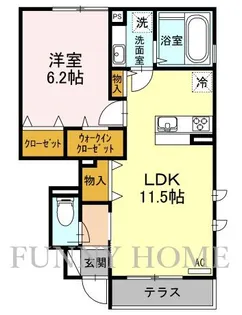 さくらフラット【1階】の間取り