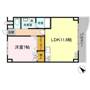 徳島県小松島市金磯町【マンション】の間取り