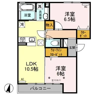 群馬県前橋市荒牧町2【アパート】の間取り
