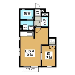 ボナール ディアコートII【1階】の間取り