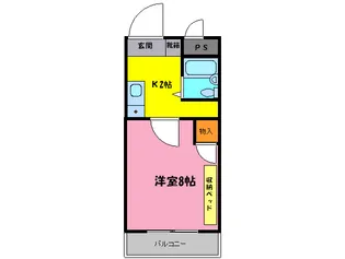 ル-ラル深井【4階】の間取り