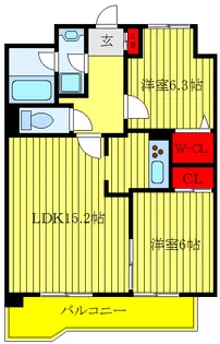 クレスト王子I【10階】の間取り