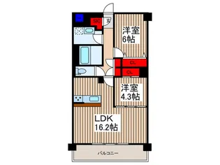 仮)アーバントレジャーケヤキ【3階】の間取り