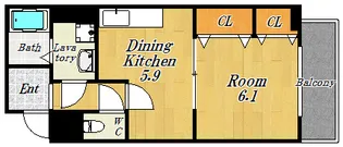 ヌーベルコート【5階】の間取り
