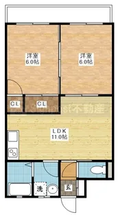 長崎県西彼杵郡長与町高田郷【マンション】の間取り