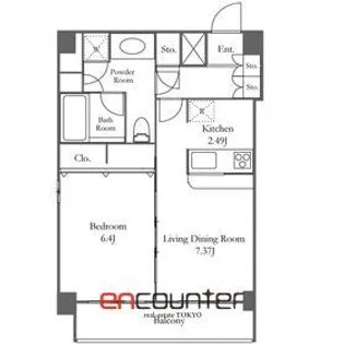 プレミアステージ笹塚【10階】の間取り