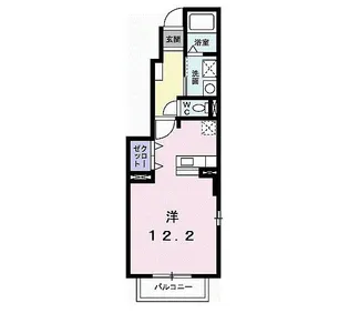 デフィー 2008【1階】の間取り