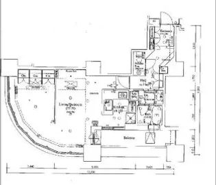 東京ツインパークスライトウィング【9階】の間取り