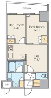 Alivis五反野【6階】の間取り
