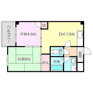 レクシア上新庄【5階】の間取り