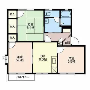 メゾン奈々N【2階】の間取り