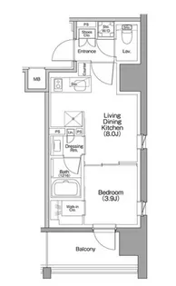 千葉県市川市行徳駅前2【マンション】の間取り