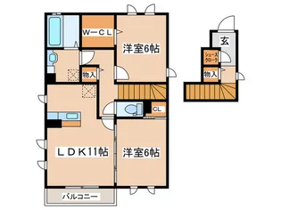 Excellent【2階】の間取り