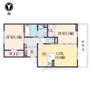 Utata(ウタタ)【1階】の間取り