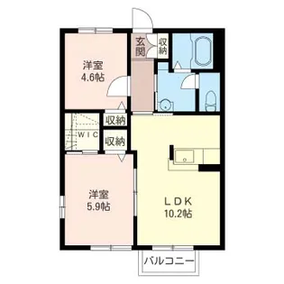 ヴェルデ仲町台A【SHM】【1階】の間取り