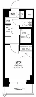 東京都新宿区北新宿1【マンション】の間取り