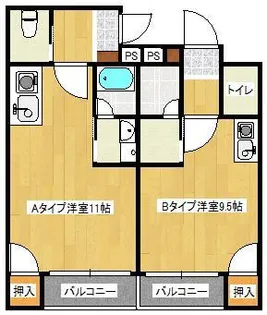 なごみマンション【1階】の間取り
