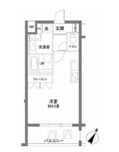カスタリア大塚II【8階】の間取り