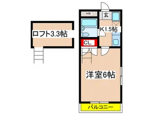ハイランドエイトII【2階】の間取り