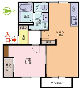 コーポ碧空 C棟【2階】の間取り