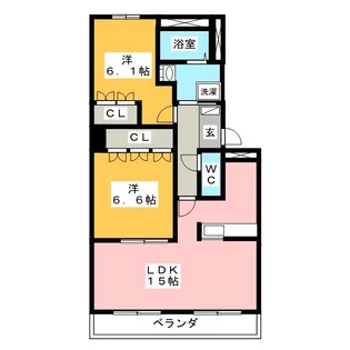 フォレスト青山【2階】の間取り