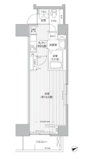 アクシス池袋【13階】の間取り