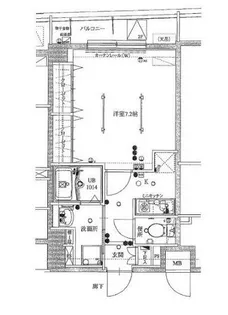 EL VIENT RIDE KAMINAKAZATO【1階】の間取り