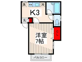 メゾングリシ-ナ【1階】の間取り