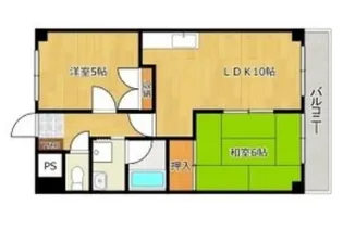 メゾンドゥフルール【5階】の間取り