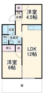 セジュール高貴【1階】の間取り