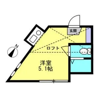 ユナイト金沢八景ハイゼンベルグ【2階】の間取り