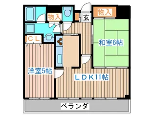 SSK若林【6階】の間取り