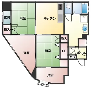 第三小窪ビル【1階】の間取り