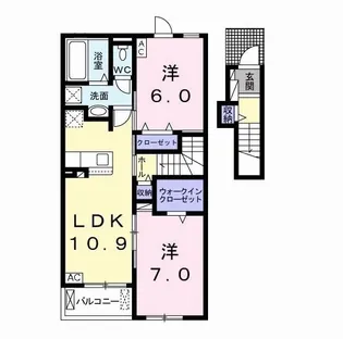 グラシオッソ I【2階】の間取り