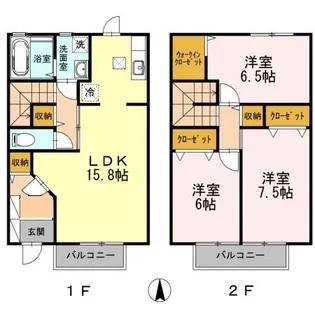 メゾン・ラフィーネ神野の間取り