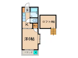 フォルトゥ-ナ石神井公園【2階】の間取り