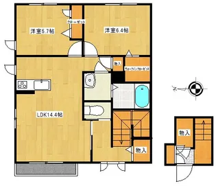 アルビレオII【2階】の間取り