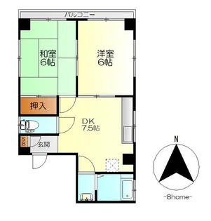 中本ビル【4階】の間取り